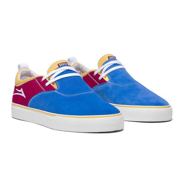 LaKai Riley 2 Blue/Red/Yellow Skate Shoes Mens | Australia JF9-1152